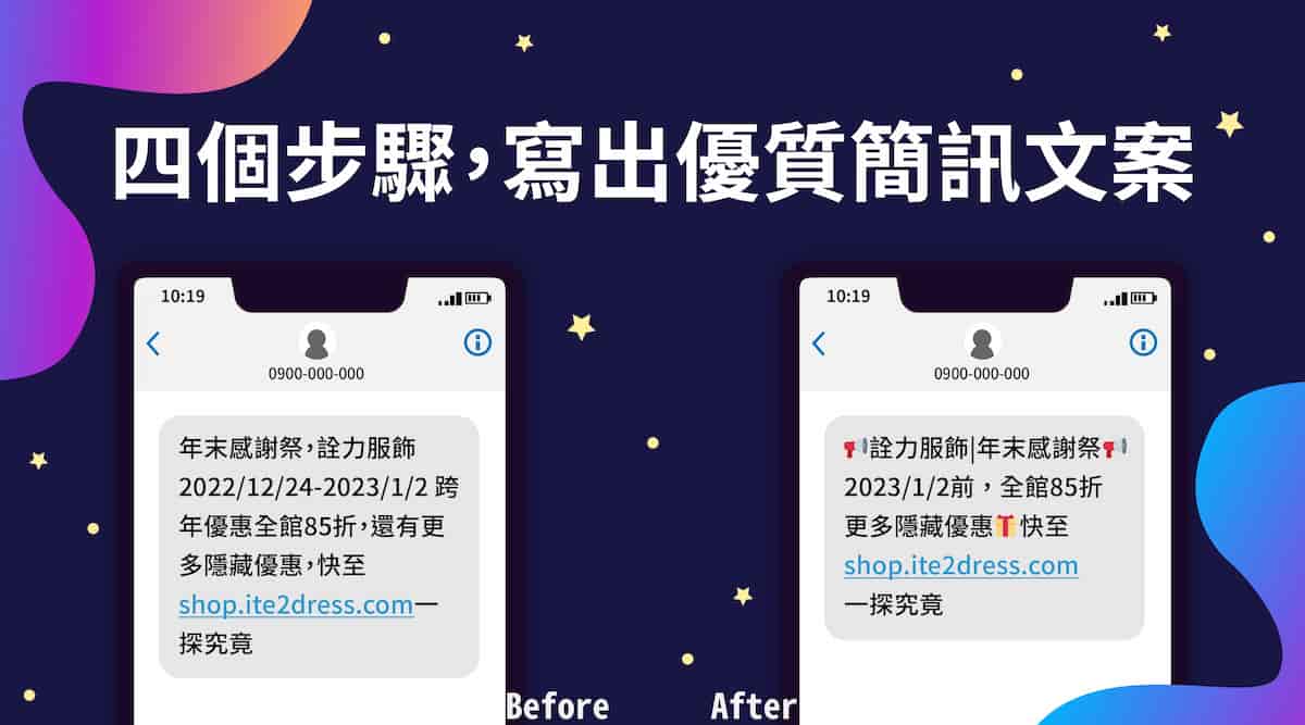 四個步驟寫出優質簡訊文案